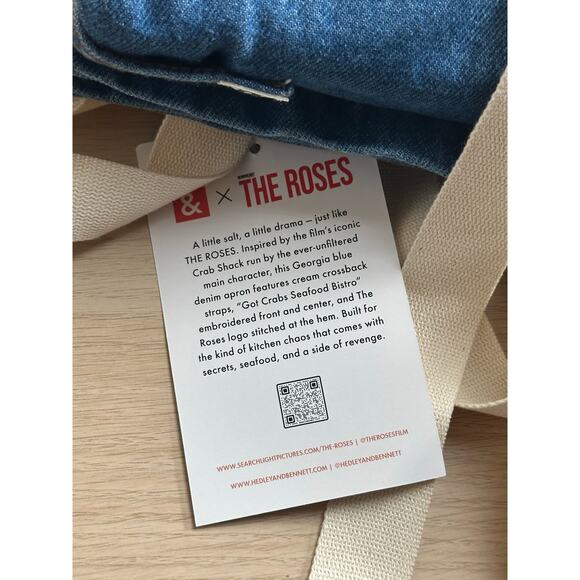 Rare Hedley & Bennett Denim Apron made for the movie The Roses - Picture 7 of 7